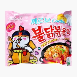 Tăieței ramen cu aromă de carbonara și pui, picant, 130g