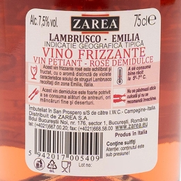 Vin spumant rose demidulce Bella Vita, 7.5%, 0.75l