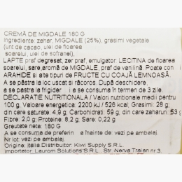 Cremă de migdale Dolcefetta, 180g
