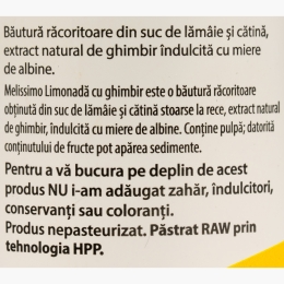Limonadă cu ghimbir, cătină și miere, 0.4l