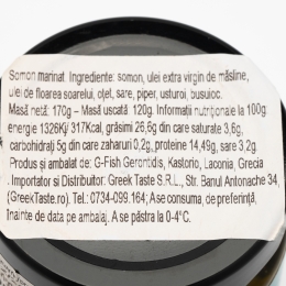 Somon marinat în ulei ierburi 170g