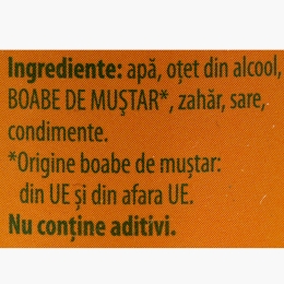 Muștar fără E-uri 350g