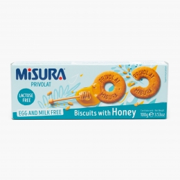 Biscuiți cu miere fără lactoză 100g