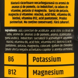 Băutură cu electroliți, zero zahăr, cu aromă de ananas-pomelo Sportcap 750ml