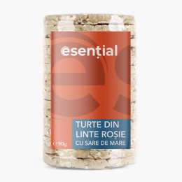 Turte din linte roșie cu sare de mare 90g