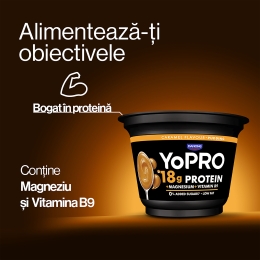 Budincă proteică cu gust de caramel, fără zahăr adăugat 180g