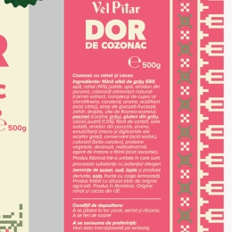 Cozonac cu rahat și cacao 500g