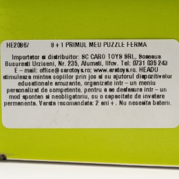 8+1 Primul meu puzzle-Ferma 2+ ani