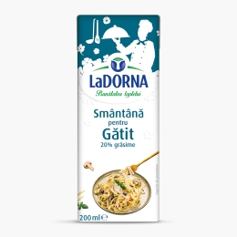 Smântână lichidă UHT pentru gătit 20% grăsime 200ml