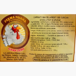 Cârnați măcelărești de curcan 260g