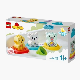 Distracție la baie: Tren cu animale plutitoare, 10965 Duplo, +18 luni