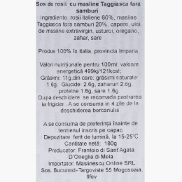 Măslinescu - Sos cu măsline Taggiasca 180g