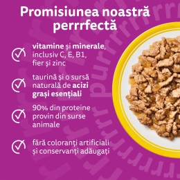 Hrană umedă pentru pisici senioare, 4x85g, cu pasăre în aspic 