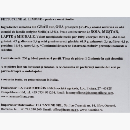 Paste Fettuccine al limone 250g