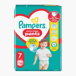 Scutece chiloțel Pants Jumbo Pack, mărimea 7, 17+ kg, 38 buc