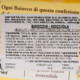 Biscuiți umpluți cu cremă de alune și cacao 260g