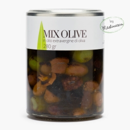 Măslinescu - Mix de măsline condimentate în ulei de măsline extravirgin, 280g