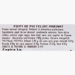 Piept de pui marinat feliat 500g