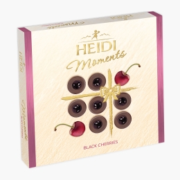 Praline din ciocolată amăruie cu cireșe negre 142g