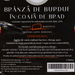 Brânză de burduf în coajă de brad 300g
