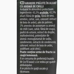 Arahide în crustă crocantă Crasssh!, aromă chili 60g