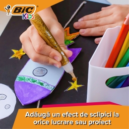 Set adeziv cu sclipici pentru activități creative 6 buc