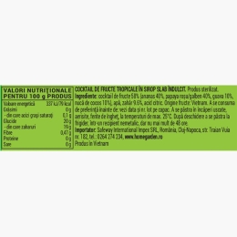Cocktail de fructe tropicale, conservă 425g