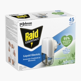 Aparat electric lichid împotriva țânțarilor Essentials, fără parfum, 27ml, 45 nopți
