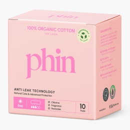 Absorbante de zi din bumbac organic, 10 buc