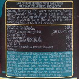 Dulceață de afine, fără zahăr adăugat, 300g