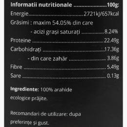 Pastă de arahide eco Crunchy 250g