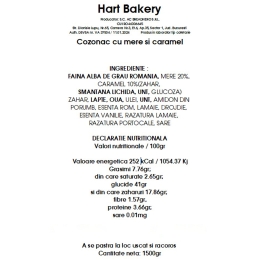Cozonac cu măr și caramel 1.5kg