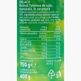 Telemea de oaie în saramură 400g