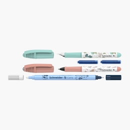 Set stilou + roller Zippi + pic Corry + 2 rezerve, verde deschis