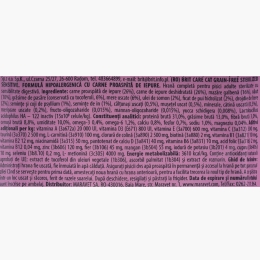 Hrană uscată pentru pisici sterilizate, cu iepure Sensitive, 400g