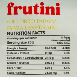 Papaya deshidratată 100g