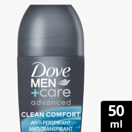 Deodorant antiperspirant roll-on Men+care Advanced Clean Comfort, 50ml