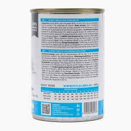 Hrană umedă completă pentru câini adulți, cu pui și orez, 400g