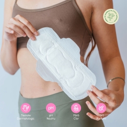 Absorbante de zi din cu fibre naturale din bambus, 10 buc
