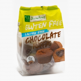 Brioșe umplute cu ciocolată fără gluten și fără lactoză 183g