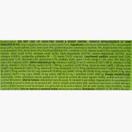 Hrană uscată pentru pisici senior, control greutate, cu pui, 400g