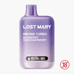 Țigară electronică de unică folosință BM1000 Turbo Blueberry Sour Raspberry, 2ml, 2% nicotină, 1000 pufuri