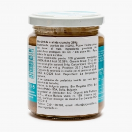 Cremă tartinabilă de arahide Crunchy eco 250g