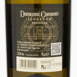Vin alb sec Sauvignon Blanc, 12.5%, 750ml