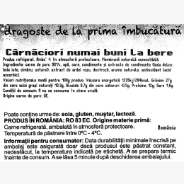 Cârnăciori numai buni de bere 500g