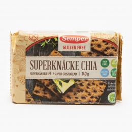 Pâine subțire super crocantă cu semințe de chia, fără gluten 140g