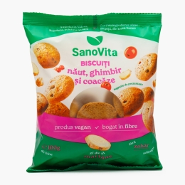 Biscuiți cu năut, ghimbir și coacăze, fără zahăr adăugat 100g