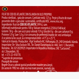 Ficat de cod 121g