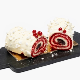 Ruladă Red Velvet cu dulceață de zmeură 250g