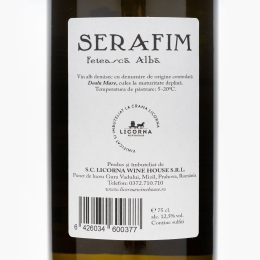 Vin alb demisec Fetească Albă, 12.5%, 0.75l